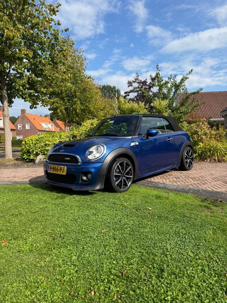 Mini 1.6 Cooper S (JCW) 2012 Blauw, Auto's, Voorwielaandrijving, Euro 5, 4 cilinders, Cabriolet