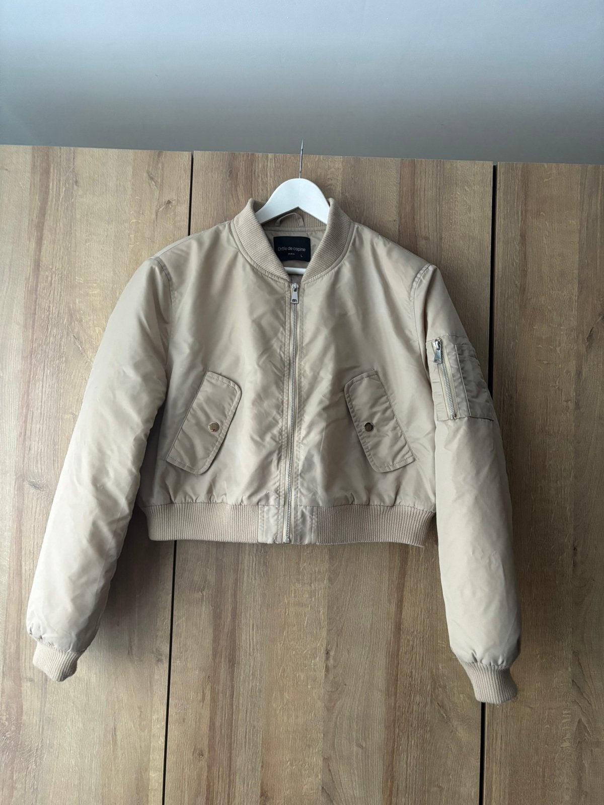 Bomberjack maat L, Ophalen of Verzenden, Gedragen, Maat 42/44 (L), Beige