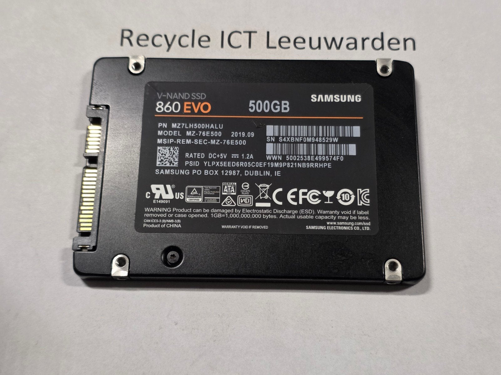 Samsung 860 EVO V-NAND SSD 500GB - Snelle opslag, Computers en Software, Intern, Gebruikt, Samsung SSD 860 EVO, .