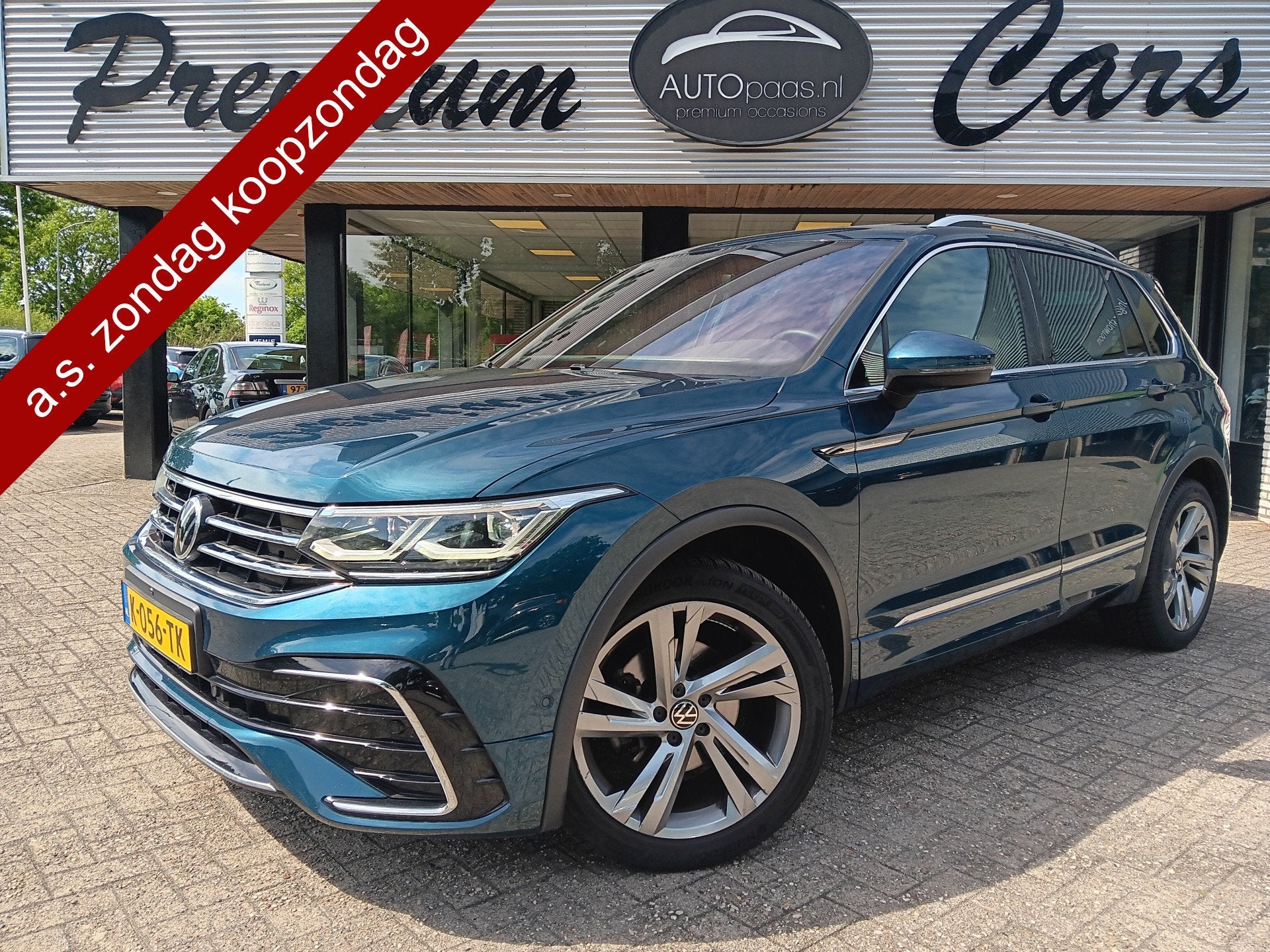 Volkswagen Tiguan 1.5 TSI R-Line 3x Business+|PANO|TREKH|ADA, 1441 kg, 4 cilinders, 150 pk, Blauw