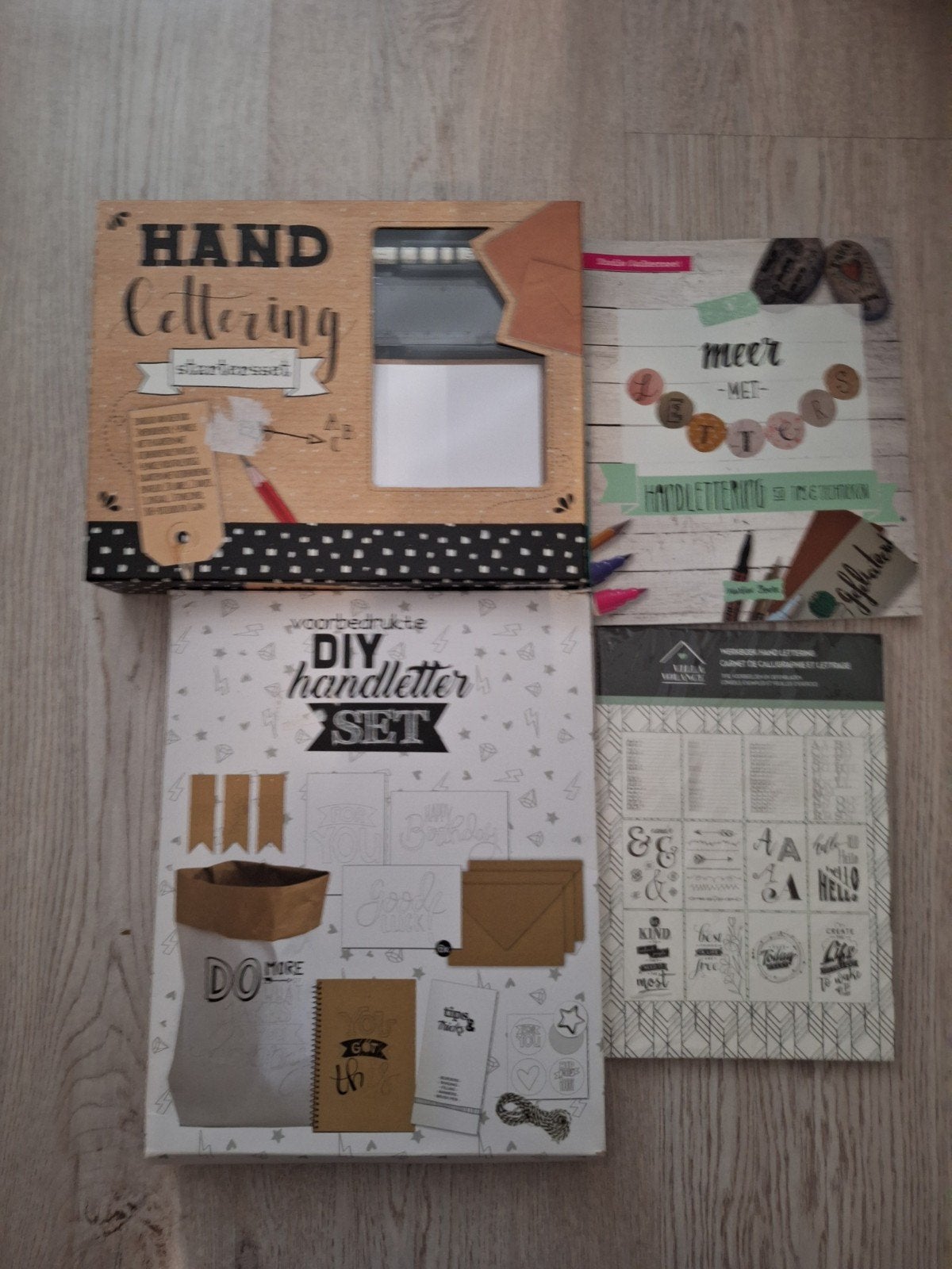 Nieuw, 4 delige set handlettering, Ophalen of Verzenden, Nieuw, Overige typen