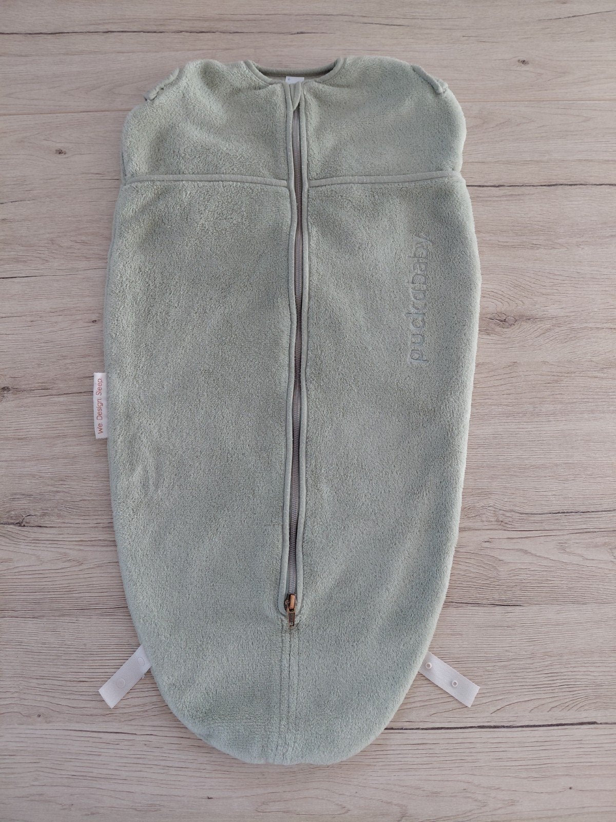 Puckababy mini, teddy Olive, zeer nette staat, Kinderen en Baby's, Gebruikt, Bakerzak of Bakerdoek, Inclusief buikband, Puckababy