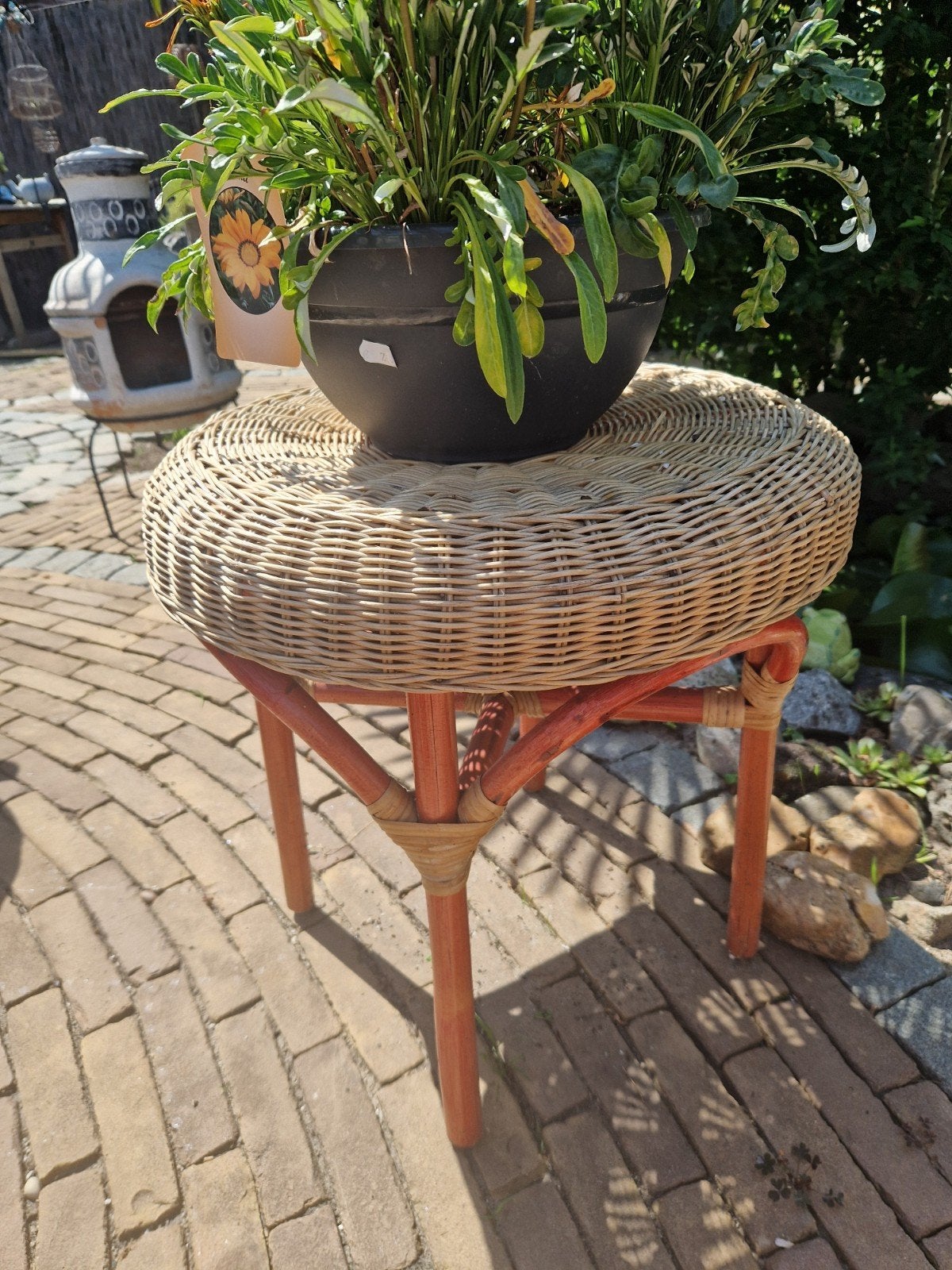 Gave tafel, Tuin en Terras, Tuintafels, Gebruikt, Rond, Hout, Ophalen