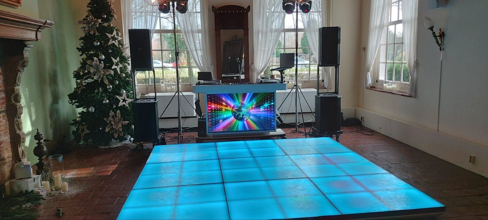 goed onderhouden 16m2 Verlichte Led dansvloer te koop, Ophalen, Gebruikt, Licht