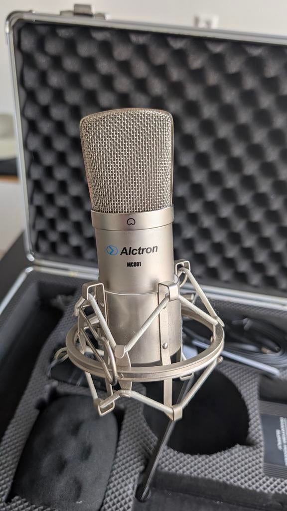 Alctron MC001 Studio Microphone Set – Complete Kit with Case, Ophalen of Verzenden, Zo goed als nieuw, Studiomicrofoon