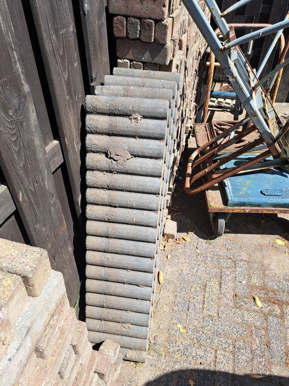 betonbanden 4 stuks, Ophalen, Gebruikt, Beton, Overige typen