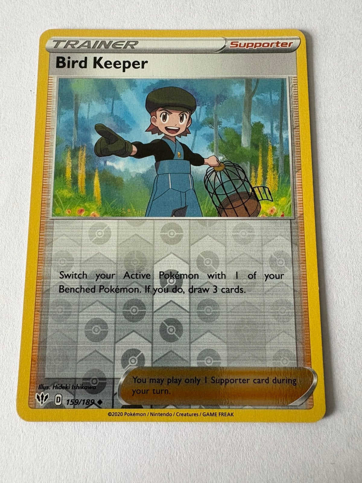 Pokémon kaart TRAINER  Supporter Bird Keeper, Ophalen of Verzenden, Nieuw, Losse kaart