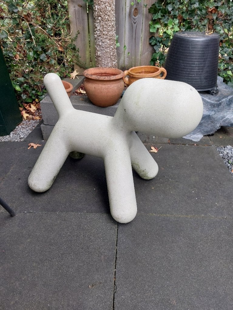 hond in tuin, Tuin en Terras, Ophalen, Gebruikt, Kunststof, Dierenbeeld