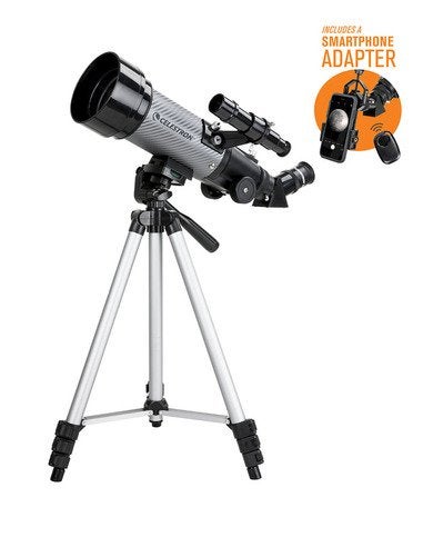 Celestron Travel Scope 70 DX Telescoop + Smartphone Adapter, Ophalen, Lenzentelescoop (refractor), Minder dan 80 mm, Nieuw