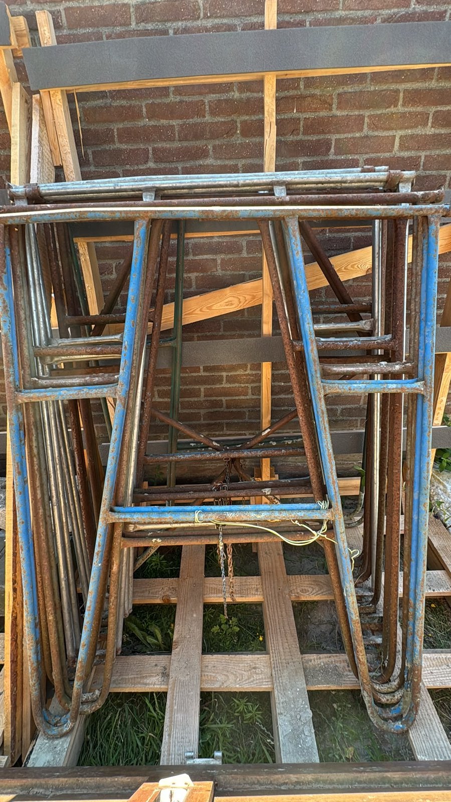 Bouw schragen 12 stuks, Doe-het-zelf en Verbouw, Steigers, Ophalen, Gebruikt, Overige typen, Minder dan 2 meter