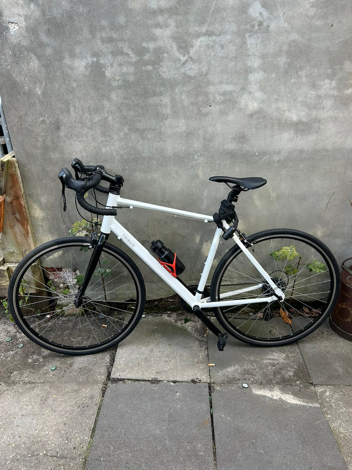 Triban racefiets maat L dames met scheur in frame, Ophalen, Zo goed als nieuw, Minder dan 10 versnellingen, Overige merken