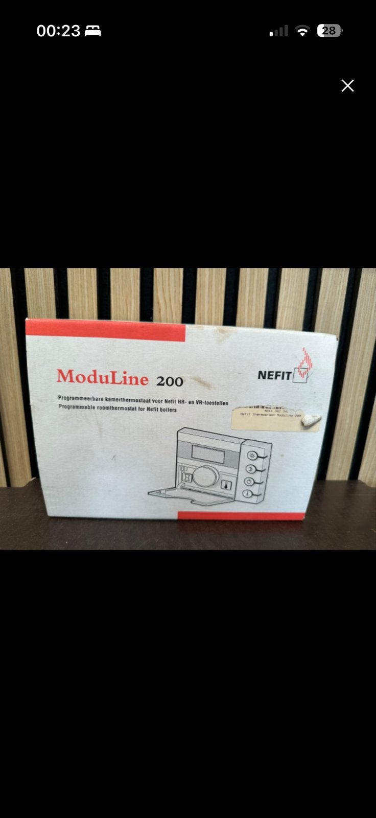 Nefit ModuLine 200 Programmeerbare Kamerthermostaat, Ophalen of Verzenden, Zo goed als nieuw