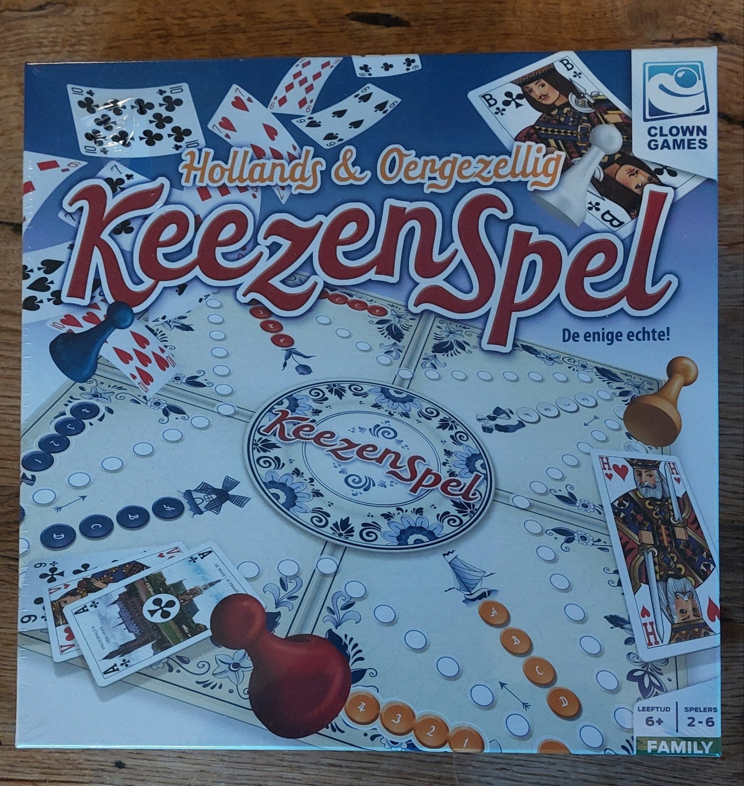 Keezenspel: Het gezelligste bord- en kaartspel, Hobby en Vrije tijd, Vijf spelers of meer, Ophalen, Zo goed als nieuw, Clown Games
