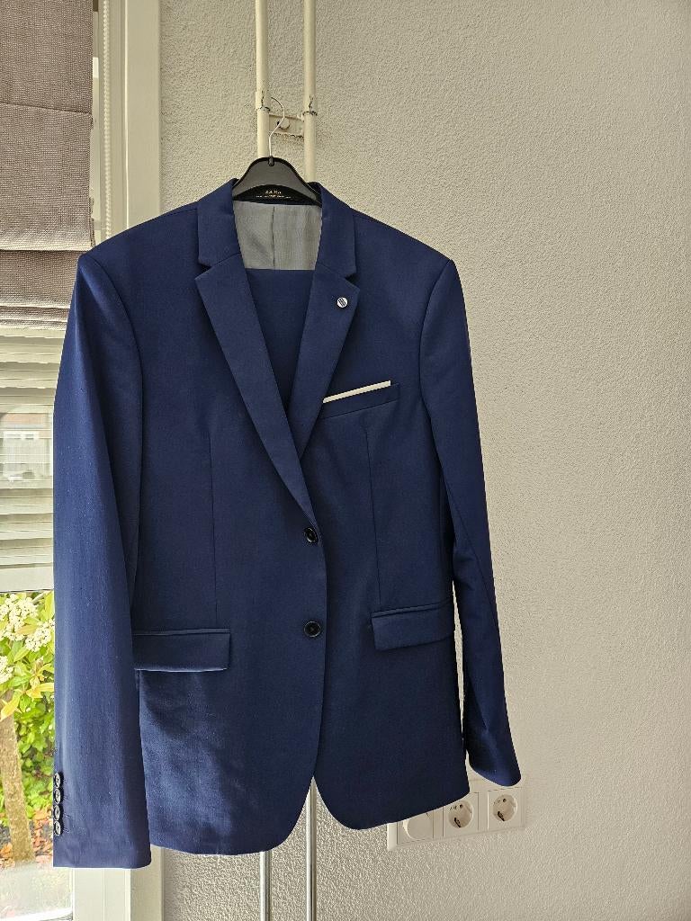 Kostuum heren maat 40 zara, Zara, Blauw, Overige maten, Ophalen of Verzenden
