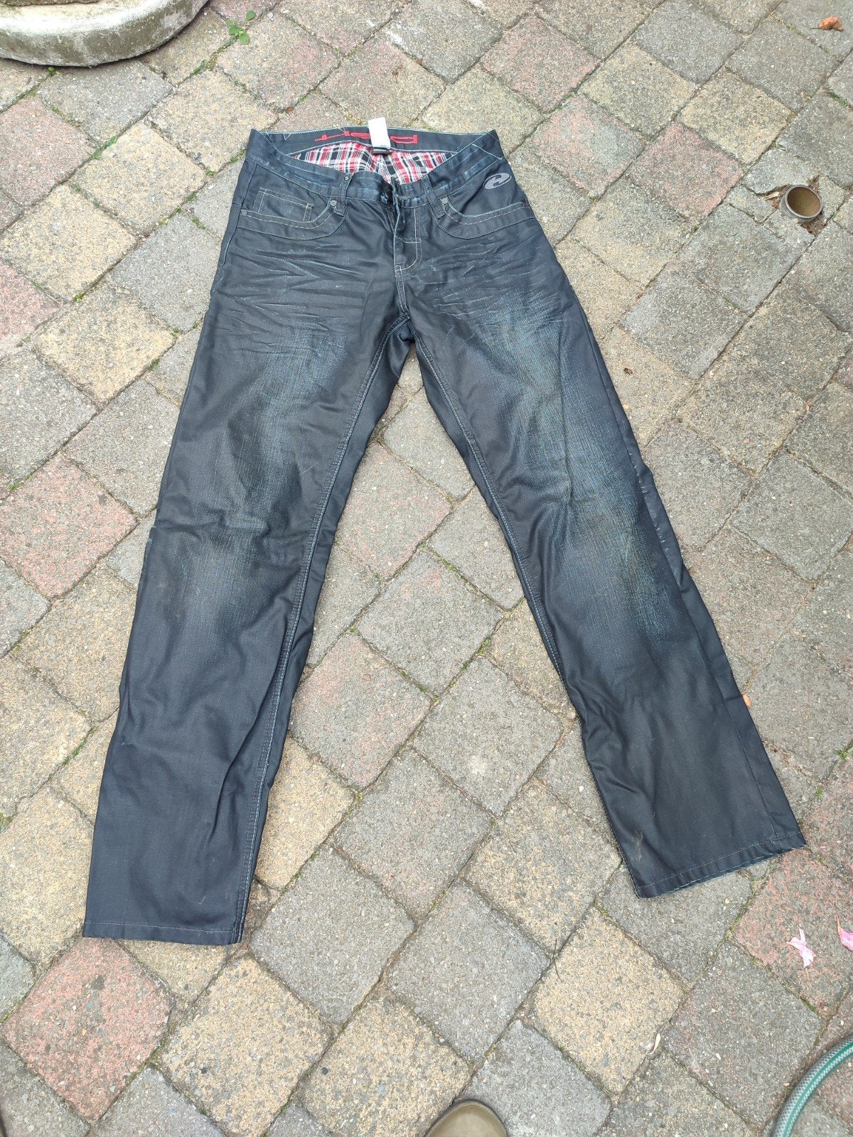 Held motor spijkerbroek 31/34, Motoren, Held, Dames, Ophalen of Verzenden, Broek | textiel