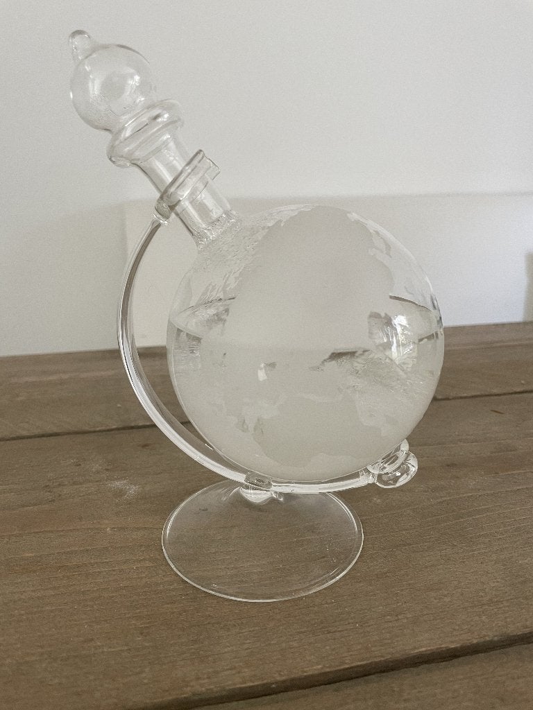 Exclusieve, glazen stormglobe!, Audio, Tv en Foto, Weerstations en Barometers, Ophalen of Verzenden, Nieuw, Barometer
