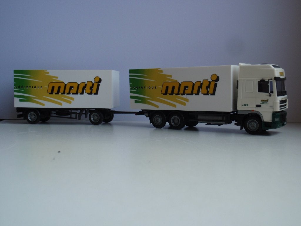AWM DAF 95 XF SSC met gesloten aanhanger MARTI (CH), Ophalen of Verzenden, Zo goed als nieuw, Bus of Vrachtwagen, AWM