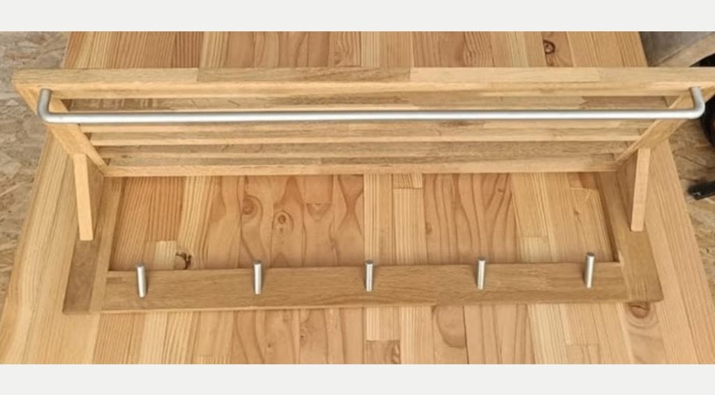 Wandkapstok hout, Huis en Inrichting, Woonaccessoires | Kapstokken, Gebruikt, Minder dan 100 cm, Hout, Ophalen