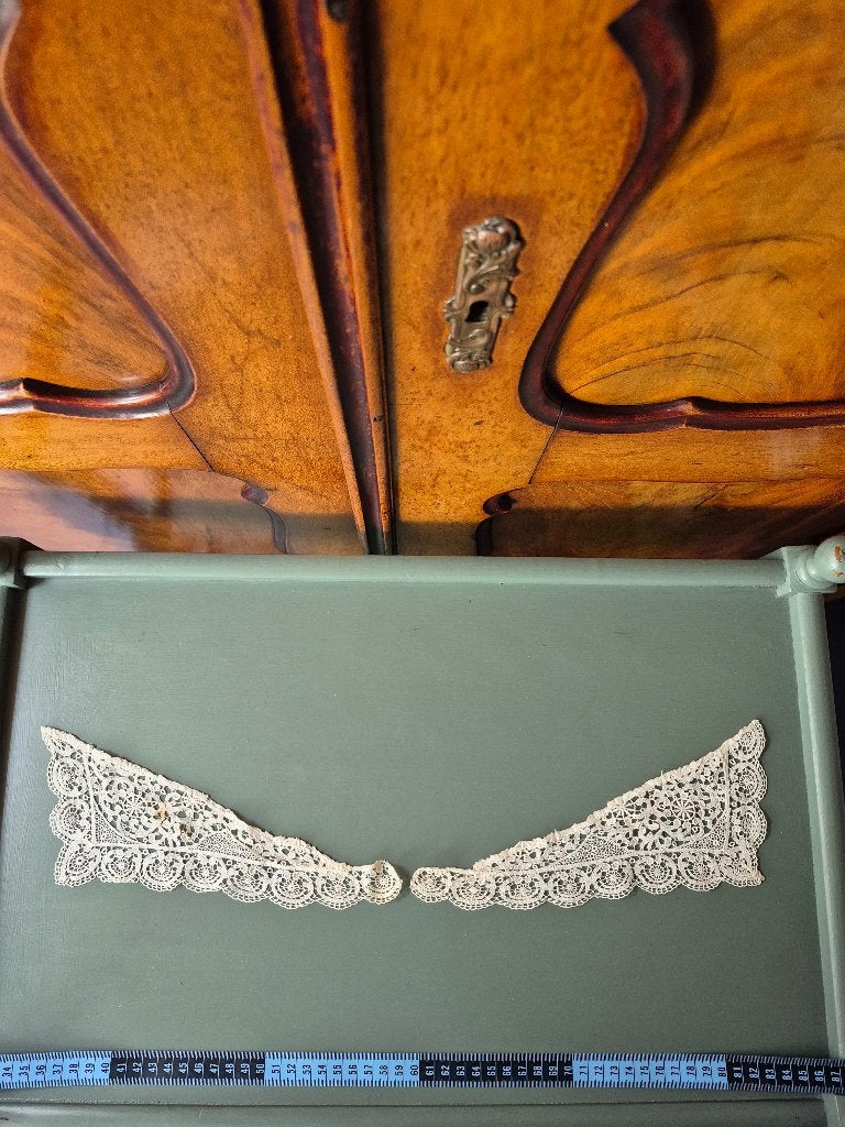 Antieke kanten kraagpunten / losse kraagdelen – 1900-1925, Antiek en Kunst, Ophalen of Verzenden, Kinderen