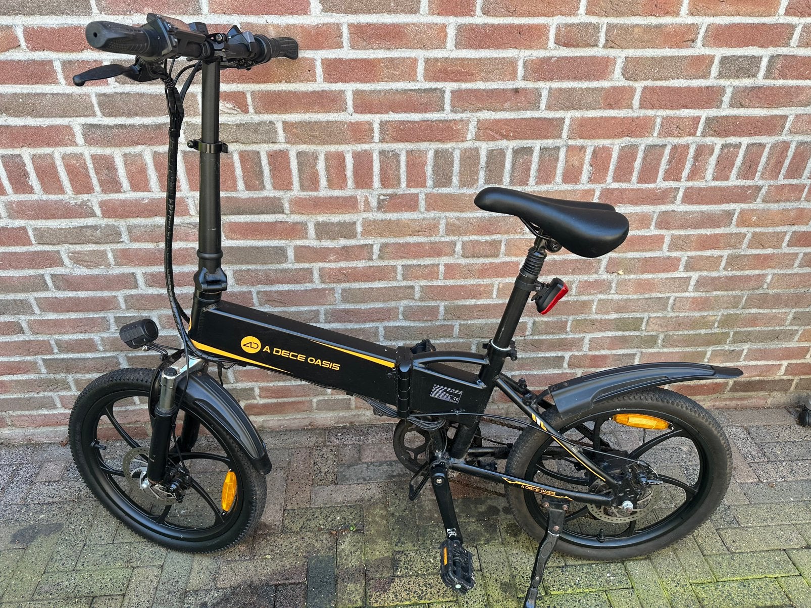 ADO A20 Vouwfiets zwart, 20 inch of meer, Gebruikt, Versnellingen, Totaal opvouwbaar