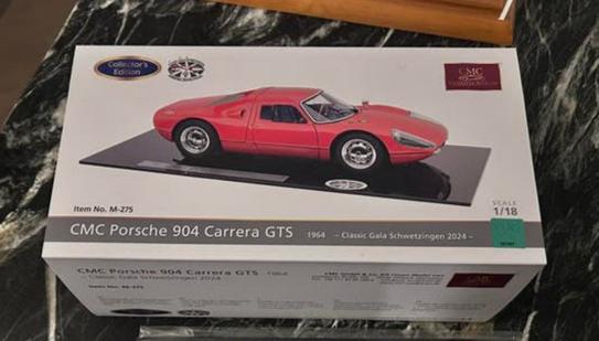 CMC Porsche 904 Carrera GTS Gala Schwetzingen, Hobby en Vrije tijd, Modelauto's | 1:18, Ophalen of Verzenden, Zo goed als nieuw