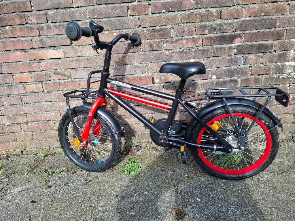 Kinderfiets loeki pickup 16 inch, Fietsen en Brommers, Fietsen | Jongens, Ophalen, Gebruikt, 16 inch, Loekie