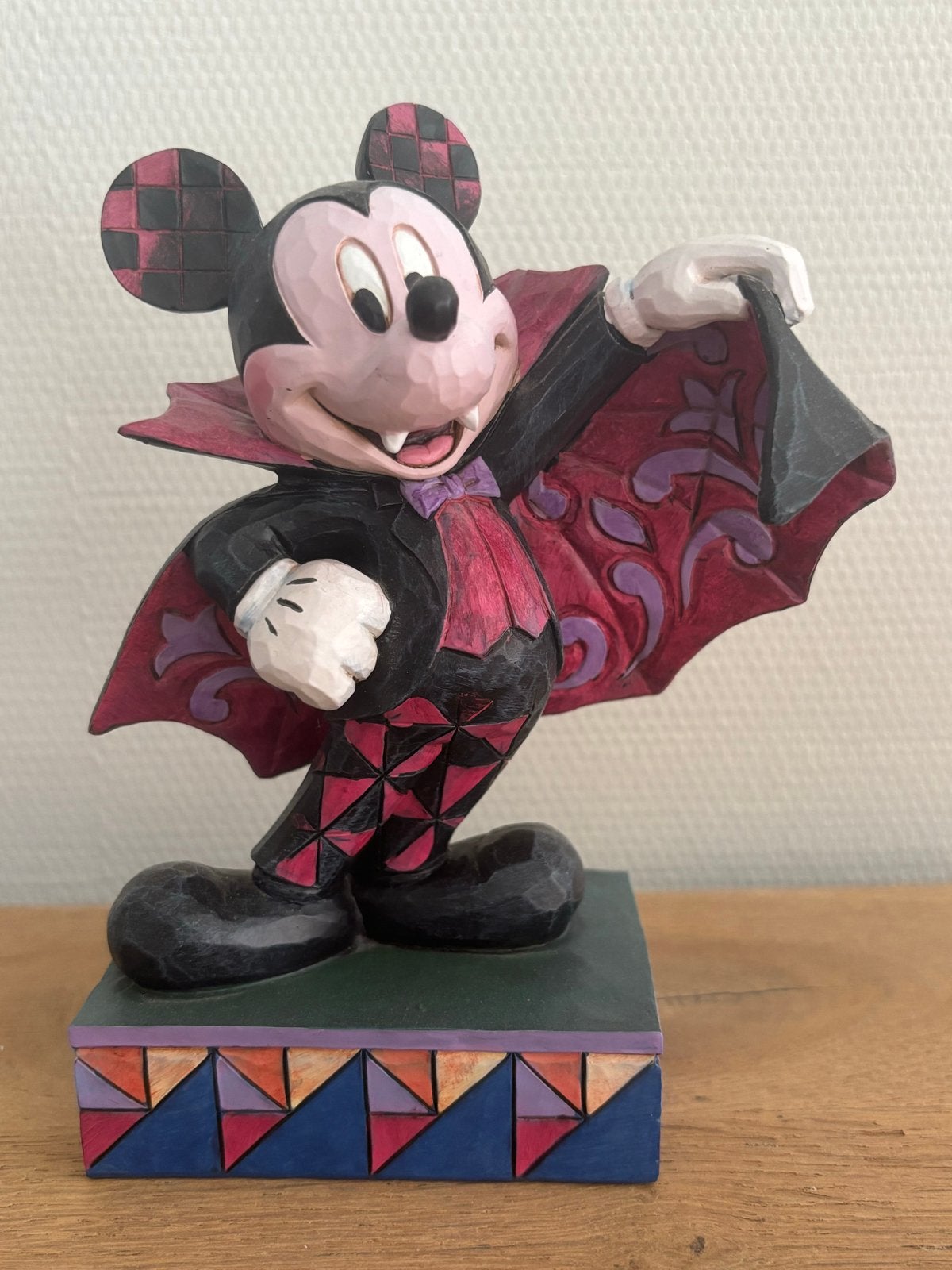 Disney Traditions Mickey Mouse Vampier Beeldje Jim Shore, Ophalen, Mickey Mouse, Zo goed als nieuw, Beeldje of Figuurtje