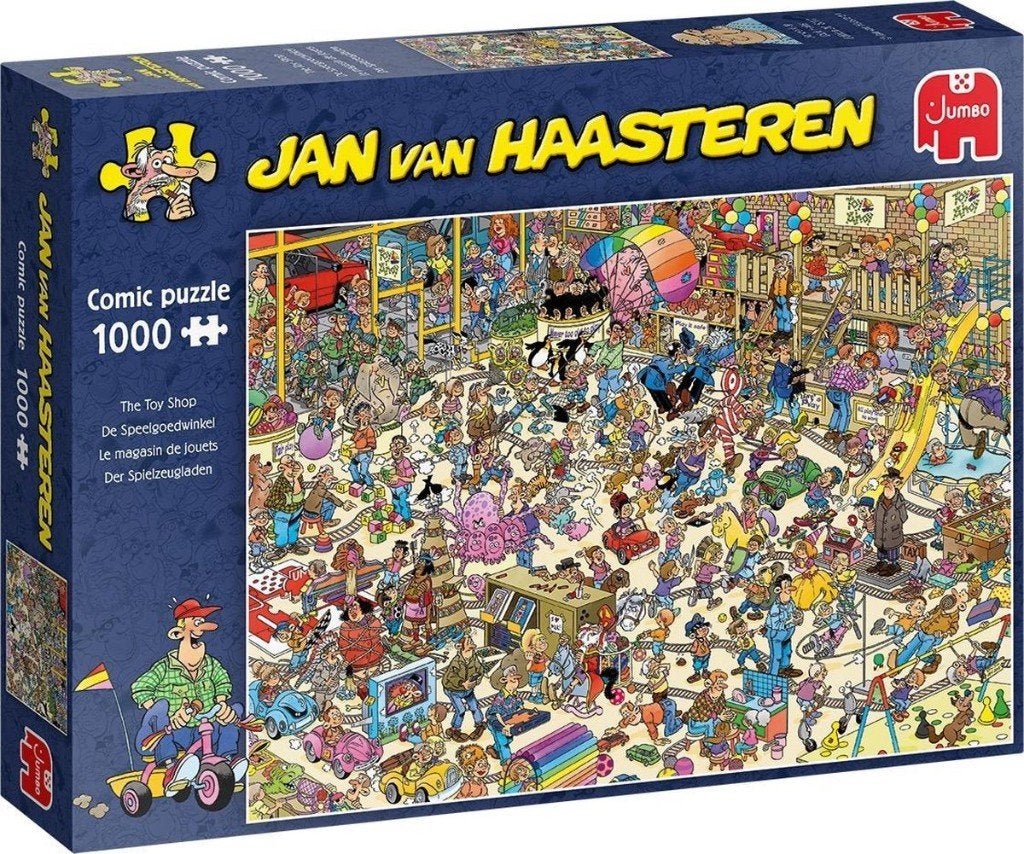 Jan van Haasteren De Speelgoedwinkel 1000, Ophalen, 500 t/m 1500 stukjes, Gebruikt, Legpuzzel