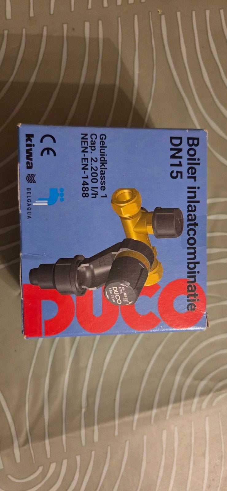 Nieuwe Duco Boiler Inlaatcombinatie 8 bar DN15, Ophalen