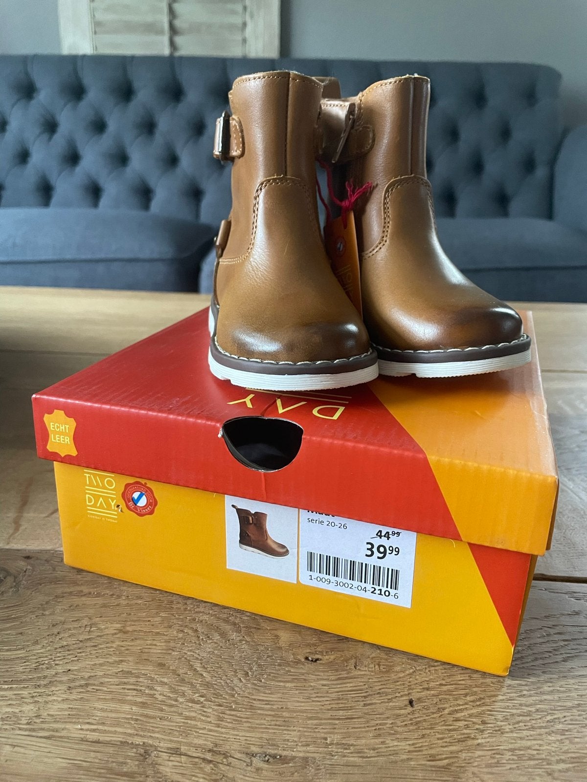 Enkellaarsjes/enkelboots twoday, maat 21, nieuw!, Jongen of Meisje, Schoenen, Nieuw, Ophalen of Verzenden