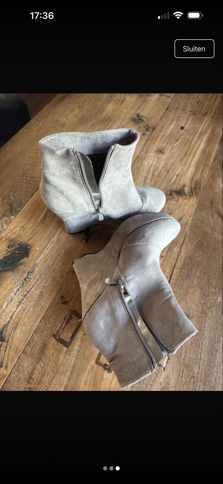 Blink Enkellaarsjes Maat 38, Beige, Lage of Enkellaarzen, Ophalen of Verzenden, Gedragen