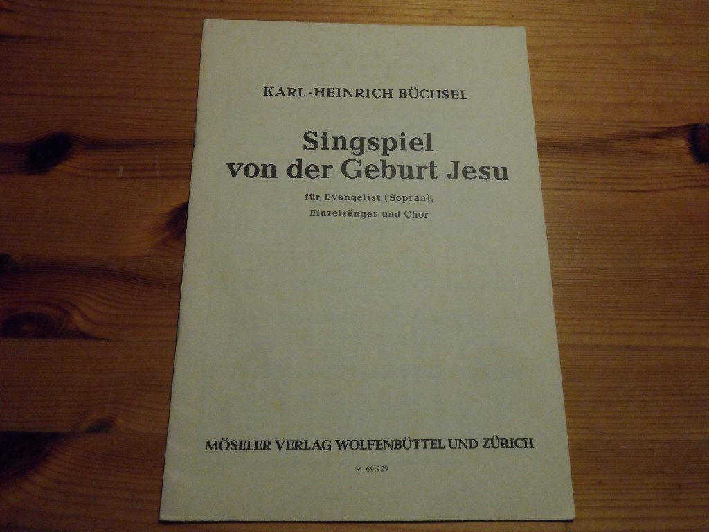 Karl heinrich buchsel - singspiel von der geburt jesu, Ophalen of Verzenden, Religie en Gospel, Artiest of Componist, Gebruikt