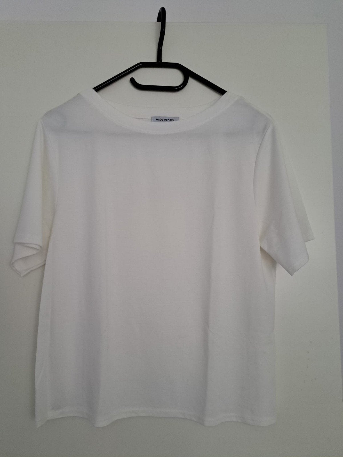 Wit T-shirt met korte mouwen - Made in Italy, Wit, Nieuw, Ophalen of Verzenden, Onbekend