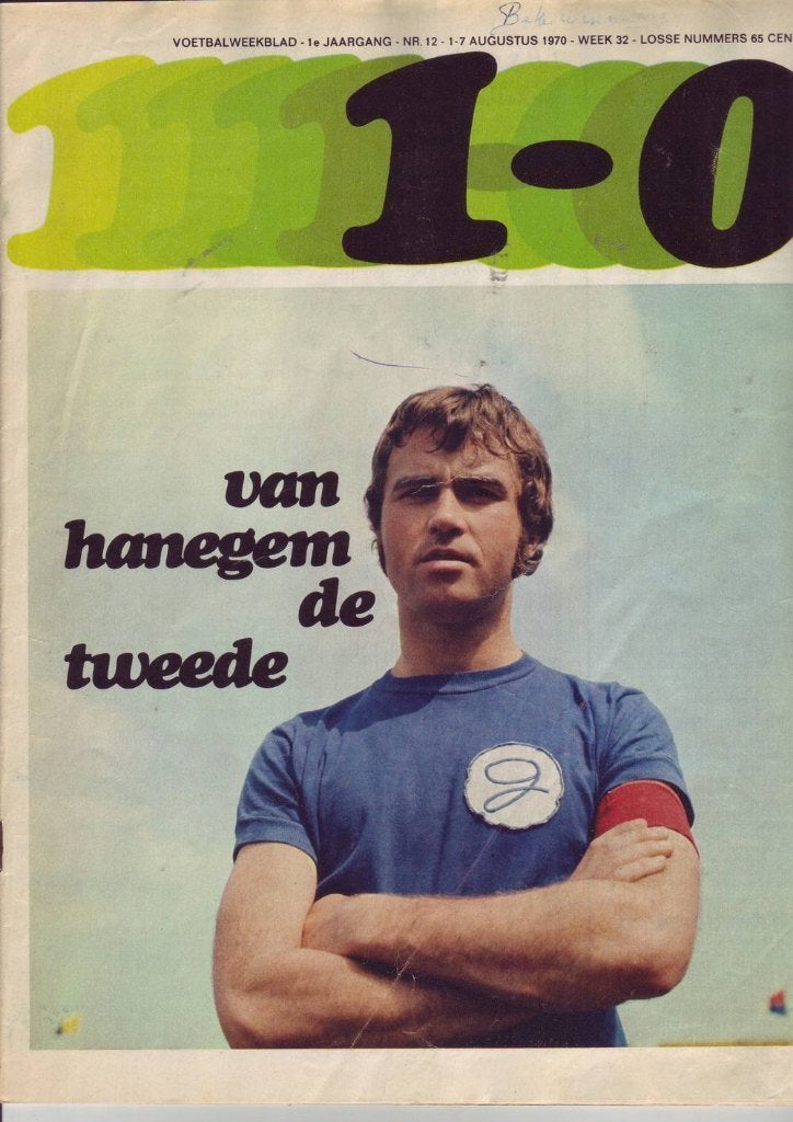 1-0 voetbaltijdschrift 1-8-1970 De Graafschap Haarlem Ajax, Verzenden, Gebruikt, Overige binnenlandse clubs, Boek of Tijdschrift