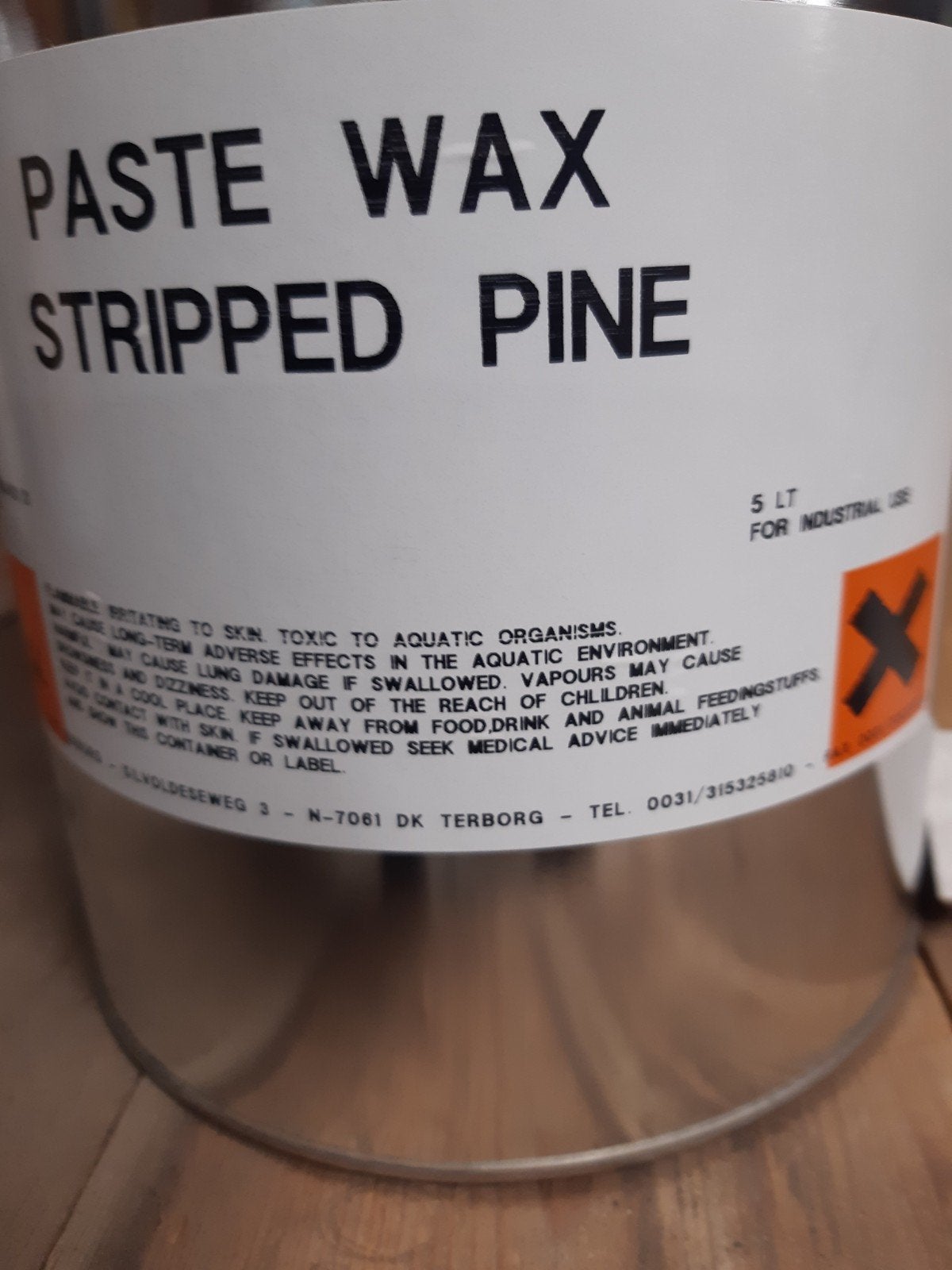 blikken, 5 liter, Paste Wax, kleur Stripped pine, Ophalen of Verzenden