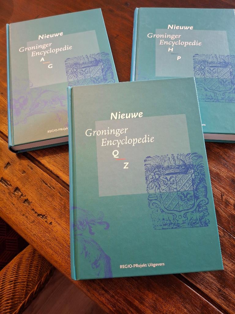 Nieuwe Groninger Encyclopedie 3 delen, 1999, zie foto's/omsc, Boeken, 20e eeuw of later, Dr. P. Brood en meer, Nieuw, Ophalen of Verzenden