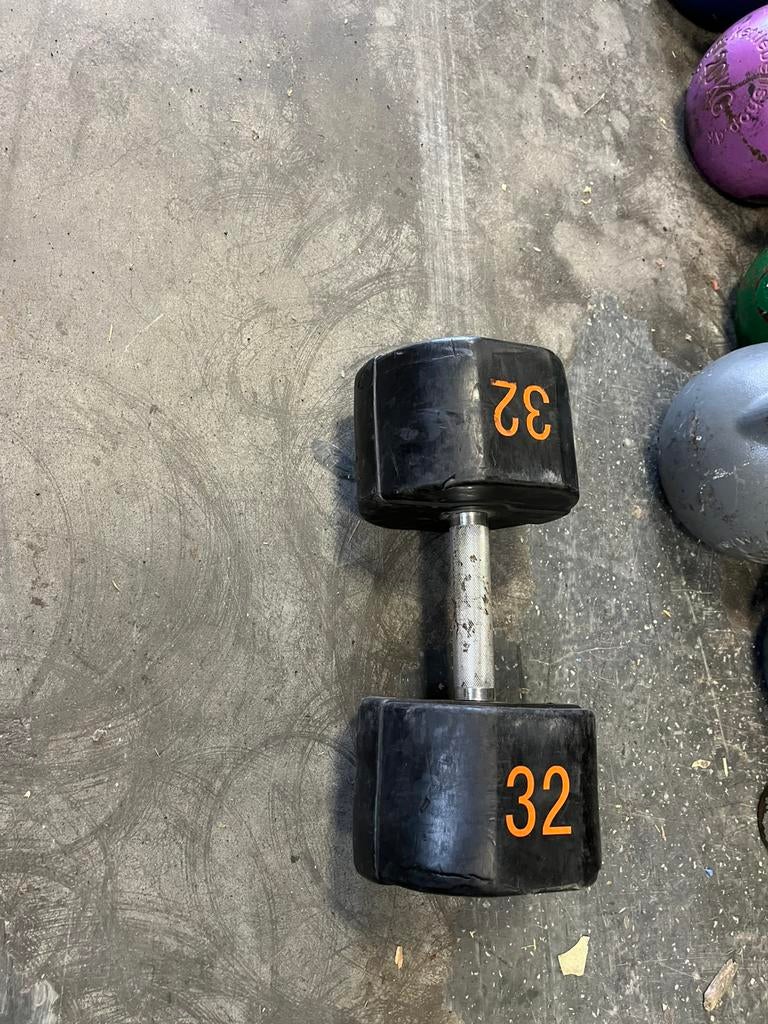 1 x 32 kg lifemaxx dumbbell gewicht, Dumbbell, Gebruikt, Lifemaxx, Gewicht