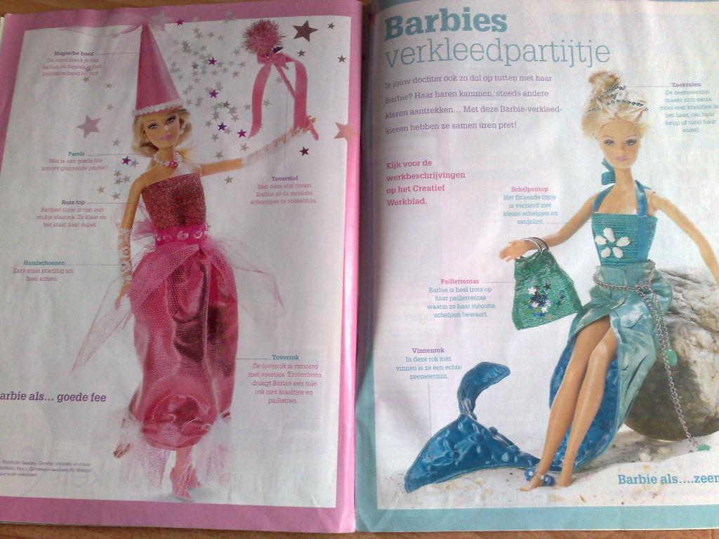 Knippie zomer 2005 , Barbies verkleed partijtje, Verzenden, Zo goed als nieuw, Kind, Overige merken