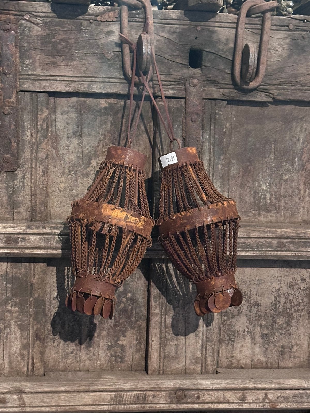 Hanger kettinkjes roest met muntjes, Ophalen of Verzenden