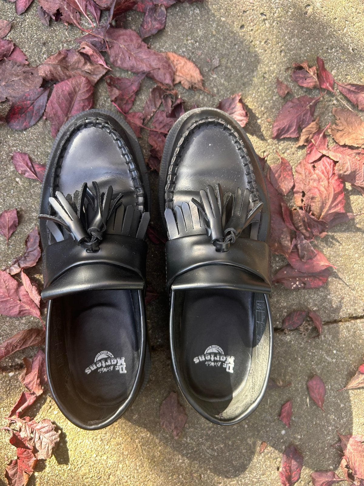 Dr. Martens Adrian loafers - Zwart leer met kwastjes, Ophalen of Verzenden, Gedragen, Zwart, Instappers