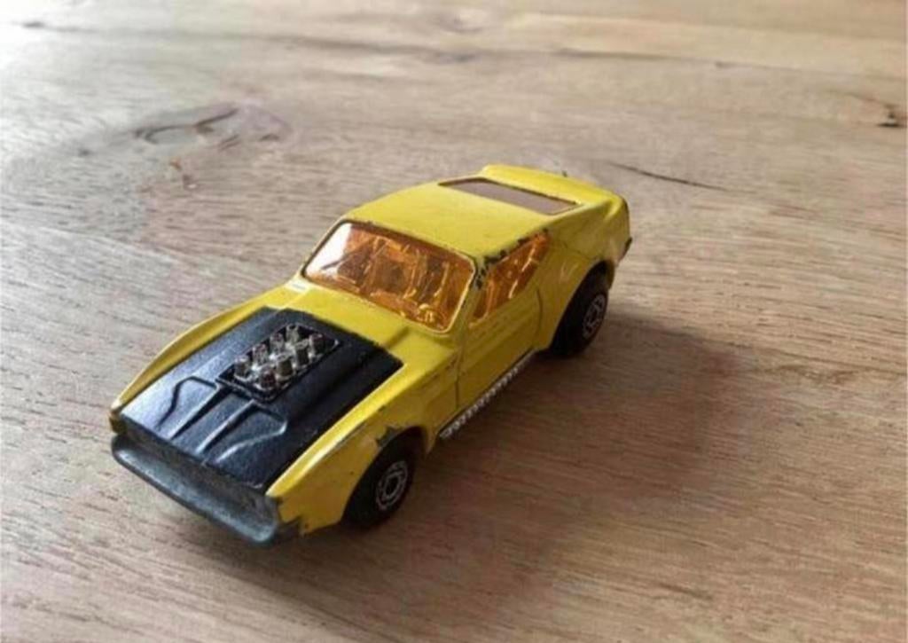 Matchbox Boss Mustang nr. 44 (1972) – Made in England, Ophalen of Verzenden, Gebruikt, Auto