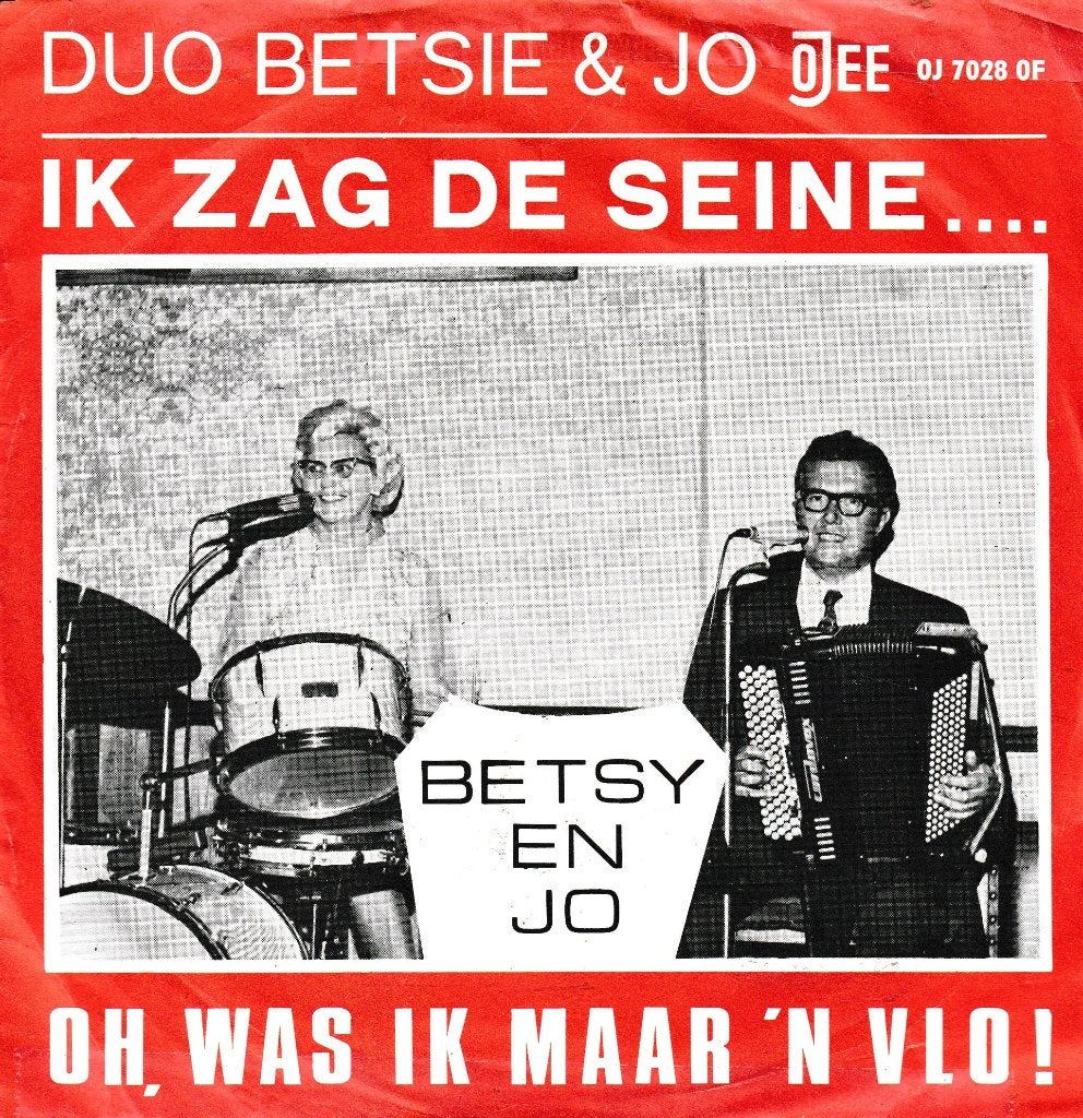 Duo Betsie & Jo - Ik zag de Seine..., Ophalen of Verzenden, Gebruikt, 7 inch, Nederlandstalig
