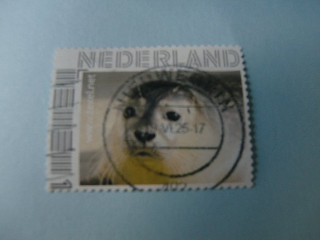 Persoonlijke zegel - Zeehond op Texel - gest., Verzenden, Na 1940, Gestempeld