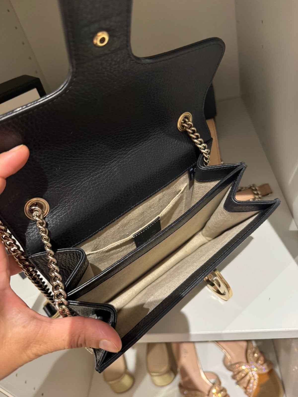 Gucci tas, Sieraden, Tassen en Uiterlijk, Ophalen of Verzenden, Zo goed als nieuw, Zwart, Schoudertasje