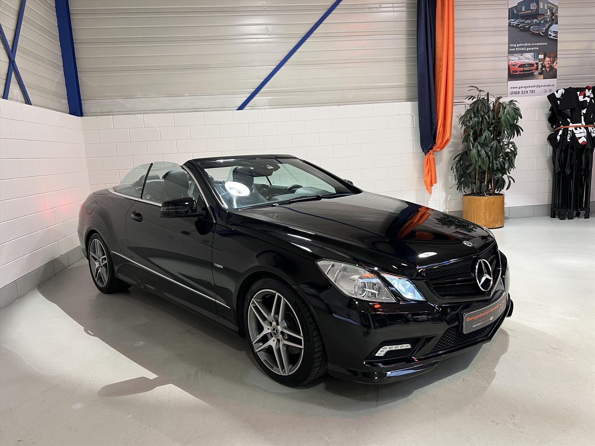 Mercedes E-Klasse E350 CGI Cabriolet V6 292pk AUT7 AMG, H/K,, Zwart, Cabriolet, 4 stoelen, Zwart