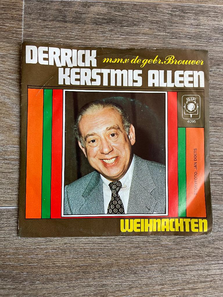 Single DERRICK - Kerstmis alleen, Gebruikt, 7 inch, Single, 1970 - 1979