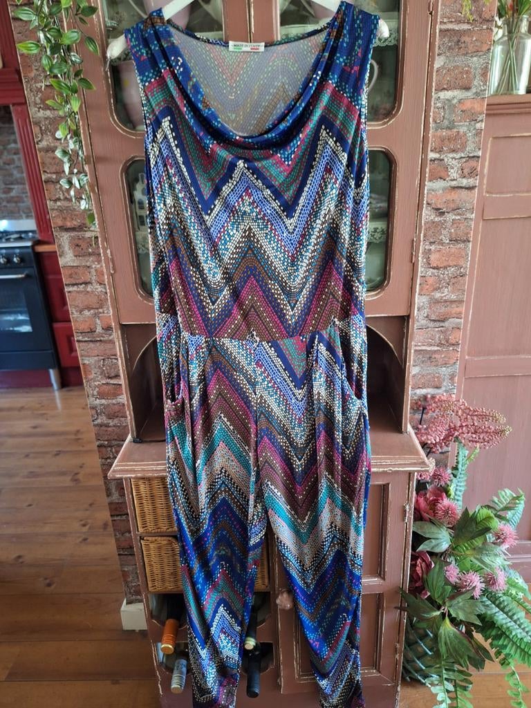 Jumpsuit s m kreukvrij stretch, Kleding | Dames, Jumpsuits, Ophalen of Verzenden, Zo goed als nieuw, Maat 38/40 (M), Zwart