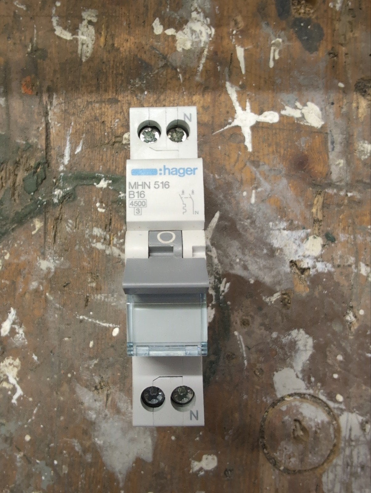 Hager MHN 516 B16 Installatieautomaat, Doe-het-zelf en Verbouw, Ophalen of Verzenden, Gebruikt, Hager, Installatieautomaat