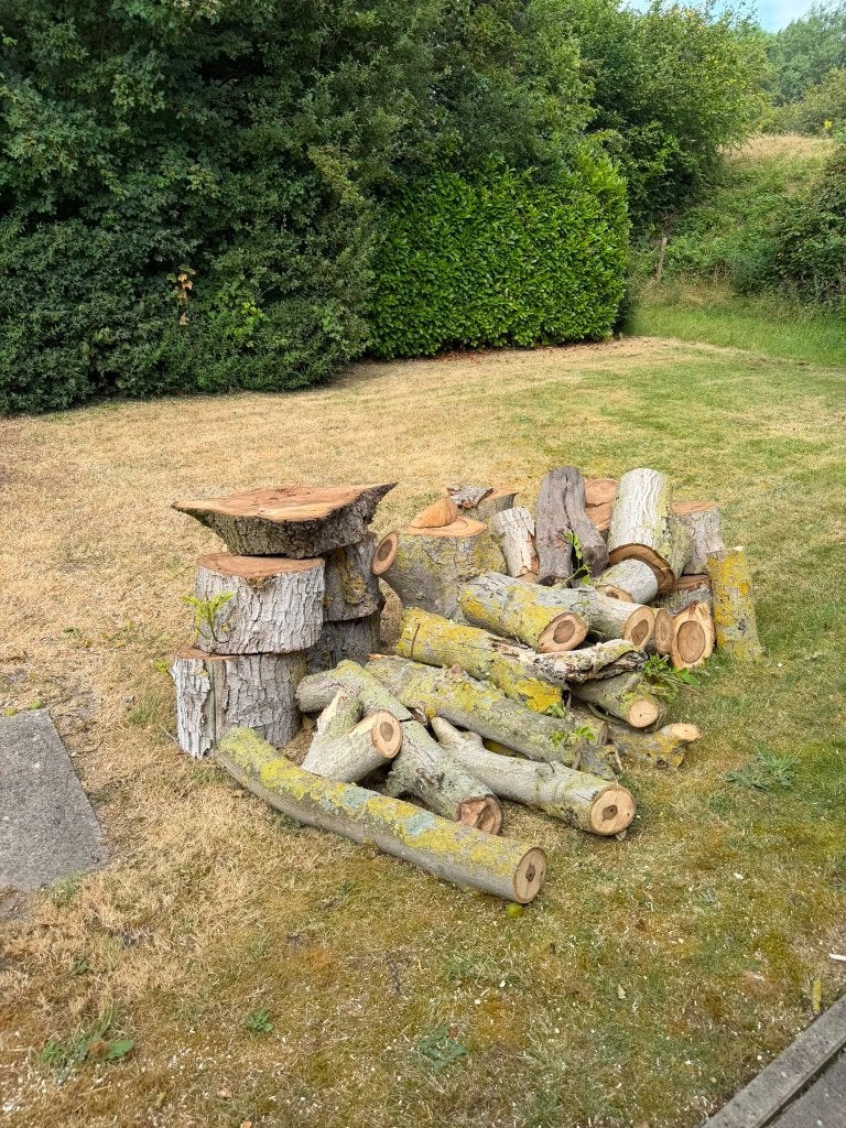 Haardhout, Ophalen, Minder dan 3 m³, Blokken, Overige houtsoorten