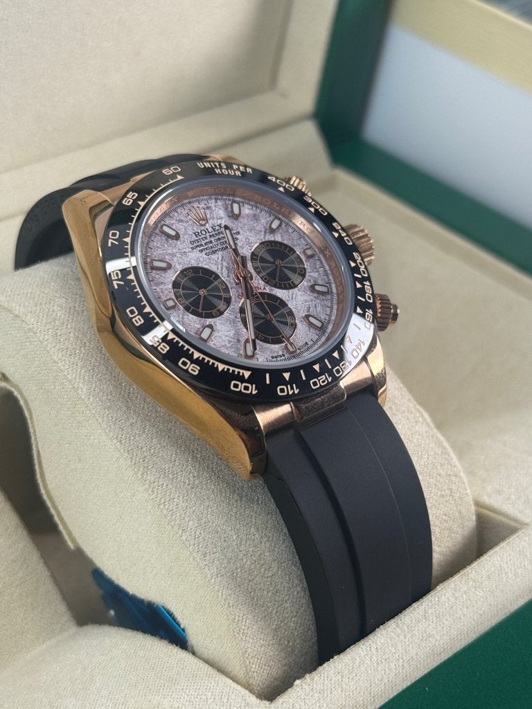 Rolex daytona oysterflex, Ophalen of Verzenden, Nieuw, Zwart, IOS
